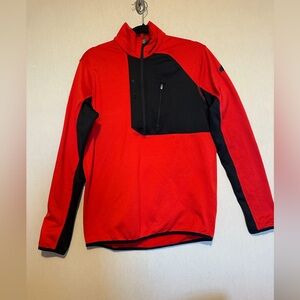 Lafuma Mens Red and Black Performance Sweater.  Size M. Good used condition.